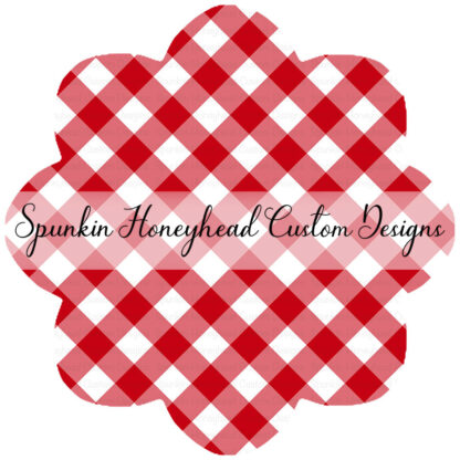 American Summer - Gingham - Red - Small Scale