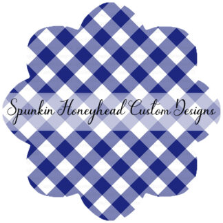 American Summer - Gingham - Blue - Small Scale
